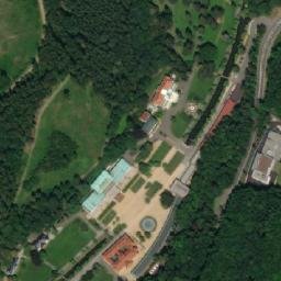 Satellite imagery of [Luhačovice] central heat plant chimney, CZ