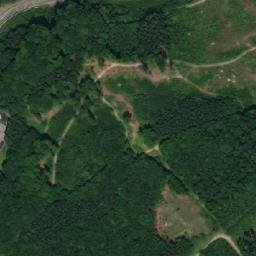 Satellite imagery of [Luhačovice] central heat plant chimney, CZ