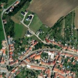 Satellite imagery of [Ivančice] church & outlook t., CZ