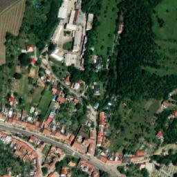 Satellite imagery of [Ivančice] church & outlook t., CZ