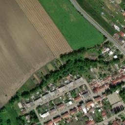 Satellite imagery of [Telnice u Brna] church t., CZ