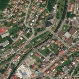 Satellite imagery of [Luhačovice] church t., CZ
