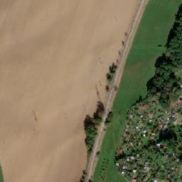 Satellite imagery of [Slavičín] church t., CZ