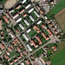 Satellite imagery of [Slavičín] church t., CZ