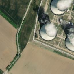 Satellite imagery of Dukovany Nuclear Power Plant - Cooling tower West, CZ