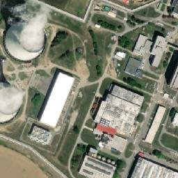 Satellite imagery of Dukovany Nuclear Power Plant - Cooling tower West, CZ
