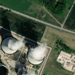 Satellite imagery of Dukovany Nuclear Power Plant - Cooling tower East, CZ