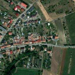 Satellite imagery of [Měnín] church t., CZ