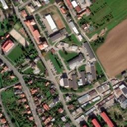 Satellite imagery of [Slavičín] former heating plant chimney, CZ