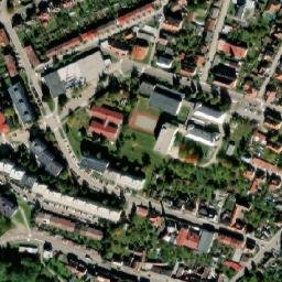Satellite imagery of [Dačice] church t., CZ