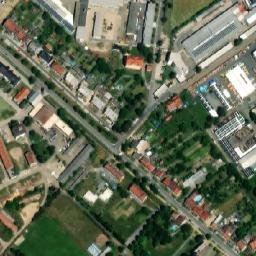 Satellite imagery of [Staré Město u Uherského Hradiště] church outlook t., CZ