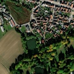 Satellite imagery of [Dačice] church t., CZ