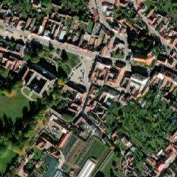 Satellite imagery of [Dačice] church t., CZ