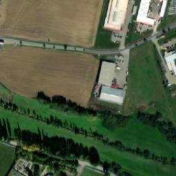 Satellite imagery of [Dačice] TRW-DAS factory chimney, CZ