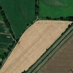 Satellite imagery of [Měnín] church t., CZ