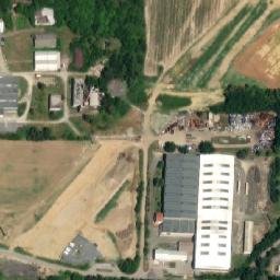 Satellite imagery of Sugar factory [Staré Město u Uh.Hr.] factory chimney, CZ