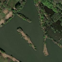 Satellite imagery of Schiedel [Zliv u Č. Budějovic] fireclay factory chimney, CZ