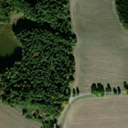 Satellite imagery of Mikešův les, CZ