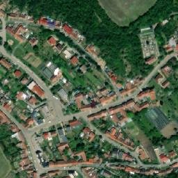 Satellite imagery of [Lovčičky] church t., CZ