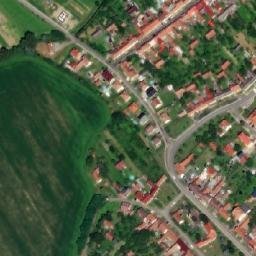 Satellite imagery of [Prakšice] church t., CZ