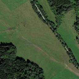 Satellite imagery of [Svatá Maří] church t., CZ
