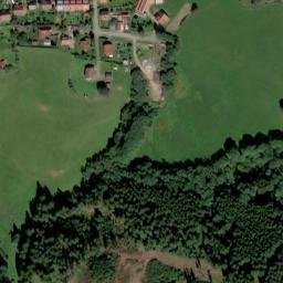 Satellite imagery of [Svatá Maří] church t., CZ