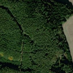 Satellite imagery of Mikešův les, CZ