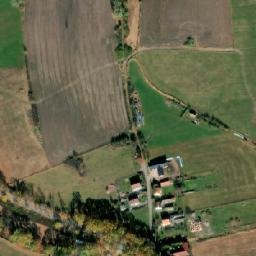 Satellite imagery of Stavebniny [Netolice] factory chimney, CZ