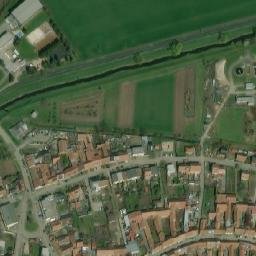 Satellite imagery of [Blučina] church t., CZ