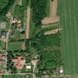 Satellite imagery of [Osvětimany] church t., CZ