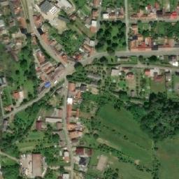 Satellite imagery of [Osvětimany] church t., CZ