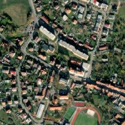 Satellite imagery of [Netolice] church t., CZ