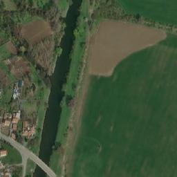 Satellite imagery of [Vojkovice] church t., CZ