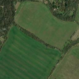 Satellite imagery of [Blučina] church t., CZ