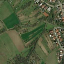 Satellite imagery of [Blučina] church t., CZ