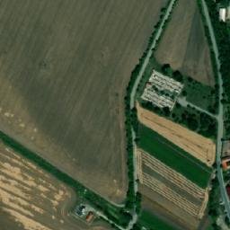 Satellite imagery of [Těšany] church t., CZ