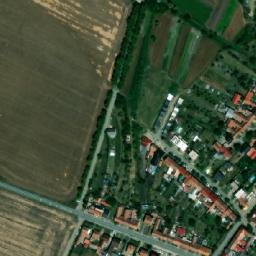 Satellite imagery of [Těšany] church t., CZ