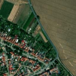 Satellite imagery of [Těšany] church t., CZ
