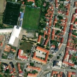 Satellite imagery of [Kunovice u Uherského Hradiště] church t., CZ