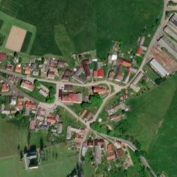 Satellite imagery of [Šumavské Hoštice] church t., CZ