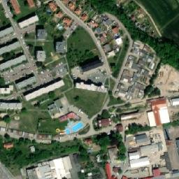Satellite imagery of [Moravský Krumlov] church t., CZ