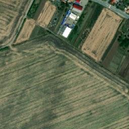 Satellite imagery of [Těšany] church t., CZ