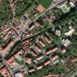 Satellite imagery of [Bojkovice] church t., CZ