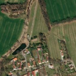 Satellite imagery of [Hrdějovice] chapel sanctus t., CZ