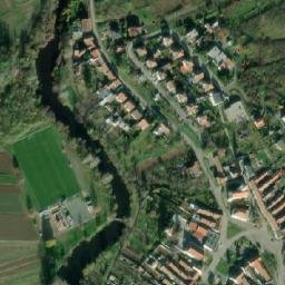 Satellite imagery of [Medlov] church t., CZ