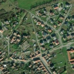 Satellite imagery of [Medlov] church t., CZ