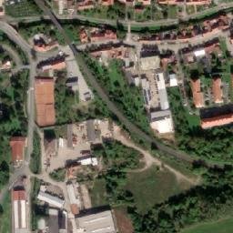 Satellite imagery of [Bojkovice] church t., CZ