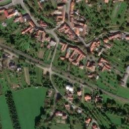 Satellite imagery of [Pitín] church t., CZ