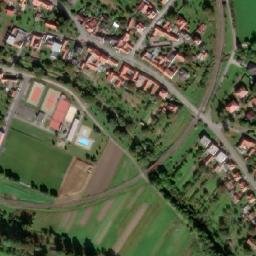 Satellite imagery of [Pitín] church t., CZ