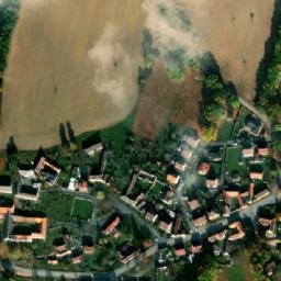 Satellite imagery of [Němčice u Netolic] church t., CZ